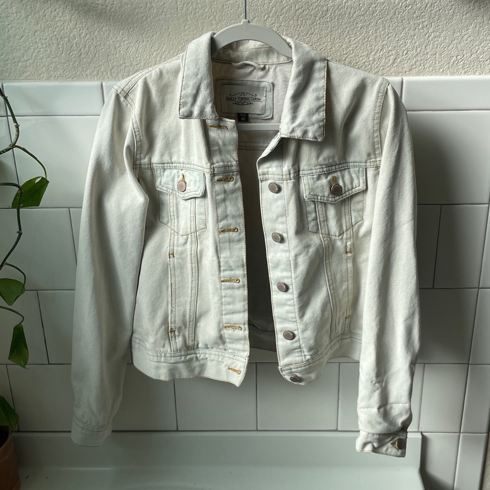 Classic White Denim Jacket